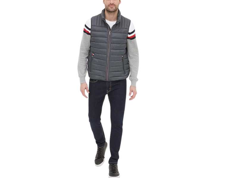 Tommy Hilfiger Chaleco Large acolchado ligero Carbón Talla L - Imagen 4