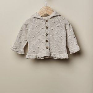 Chaqueta con capucha beige