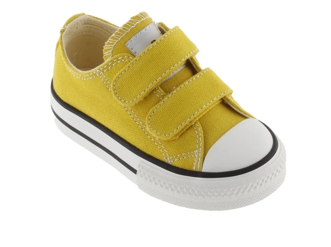 Zapatillas Tribu Basket Velcro Lona Mostaza