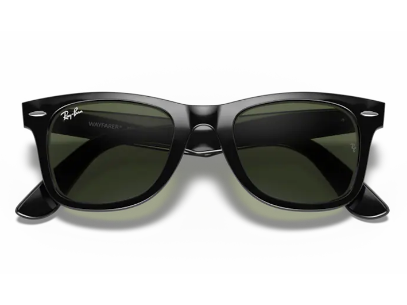 Ray Ban Wayfarer RB2140 Black Verde Clásica G-15 - Imagen 6