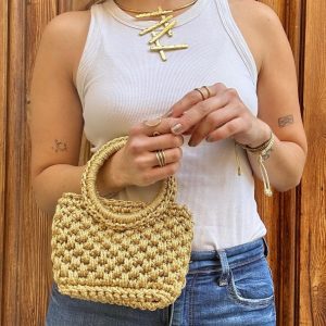 Bolso de Mano Agadir Mini Metalizado