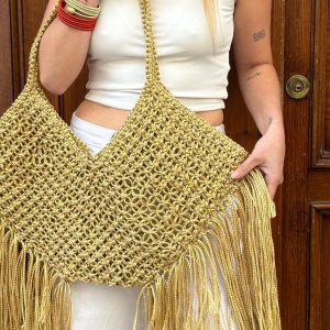 Bolso Rejilla Tetuán Metalizado
