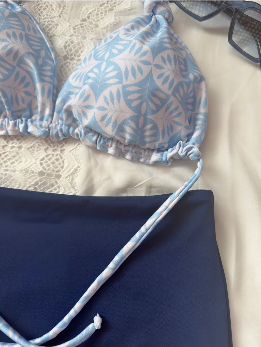 Conjunto bahia calzon tiro medio azulejo portugues - Imagen 4
