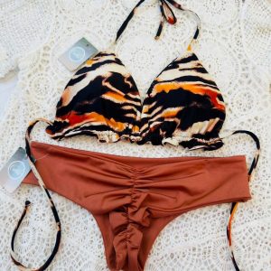 Conjunto ibiza coco banana tanga fitness cobre