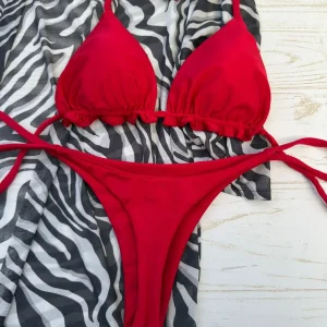 Conjunto ibiza colaless de amarras rojo