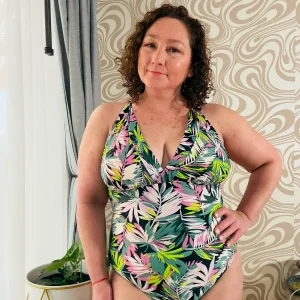 Traje de baño Atenea hojas Pistacho
