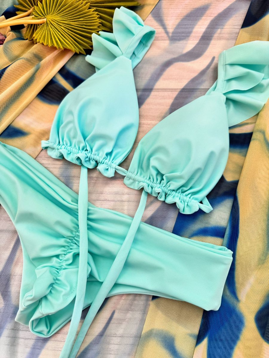 Conjunto Ibiza con vuelos Aguamarina - Imagen 3