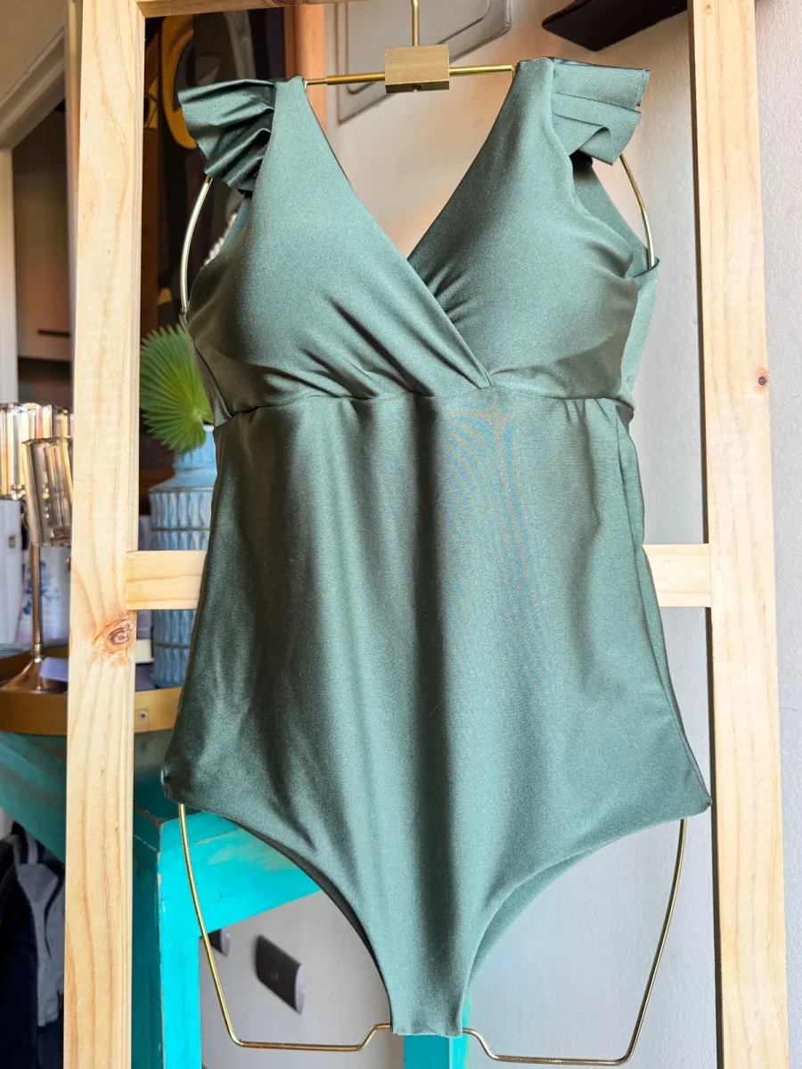 Traje de baño Margaret verde destellante - Imagen 7