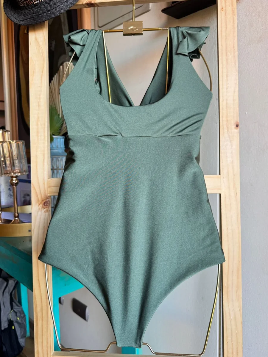 Traje de baño Margaret verde destellante - Imagen 5