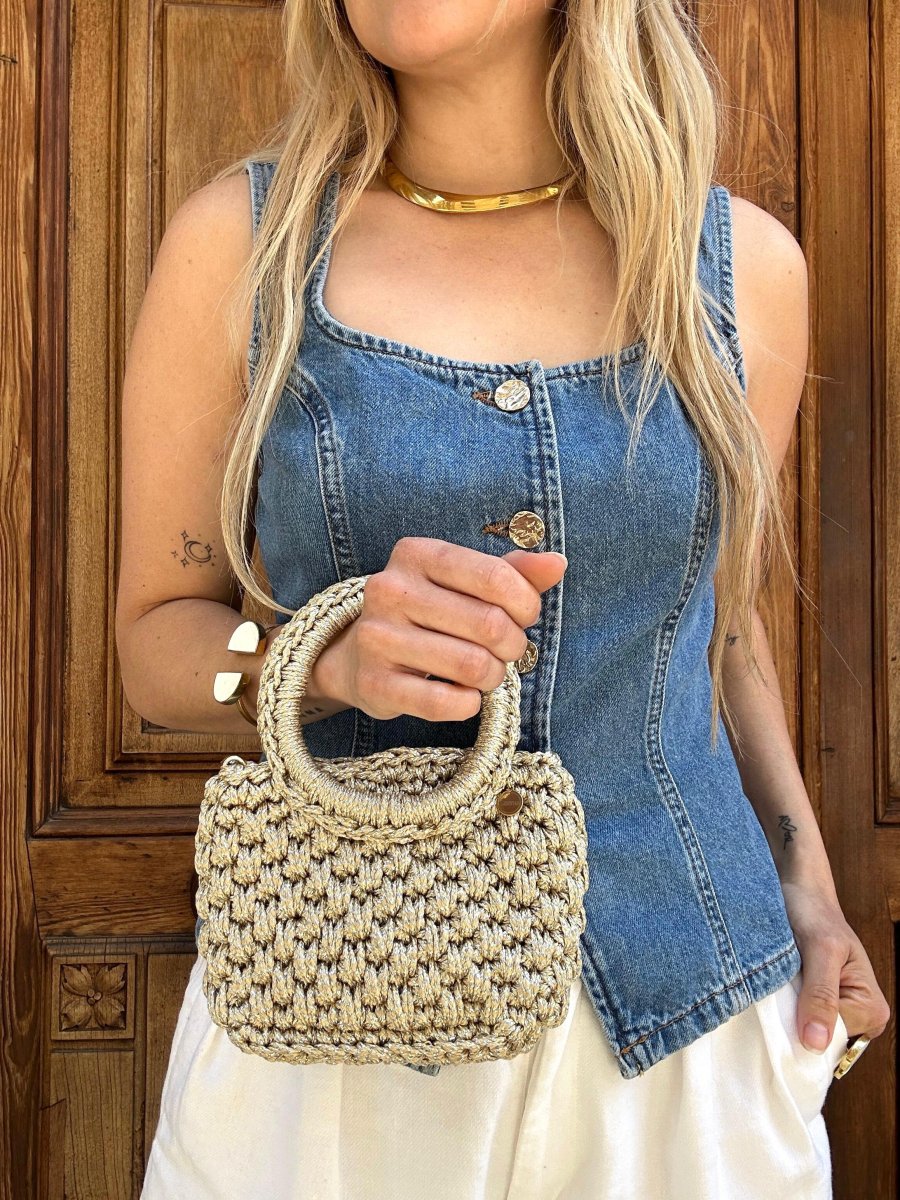 Bolso de Mano Agadir Mini Metalizado - Imagen 4