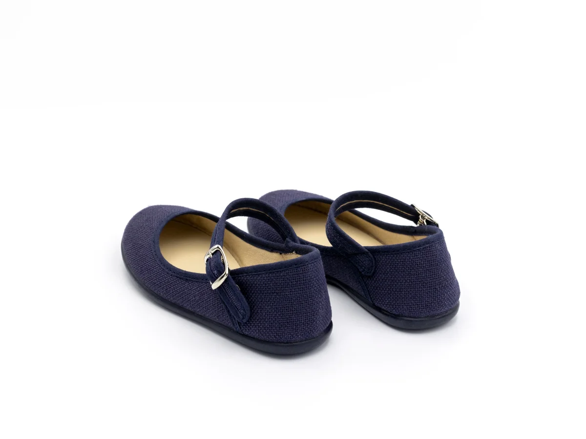 Mercedita Inés - Lino Azul Marino - Imagen 3