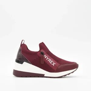ZAPATILLA BURDEOS TRANSPIRABLE DE NYREX