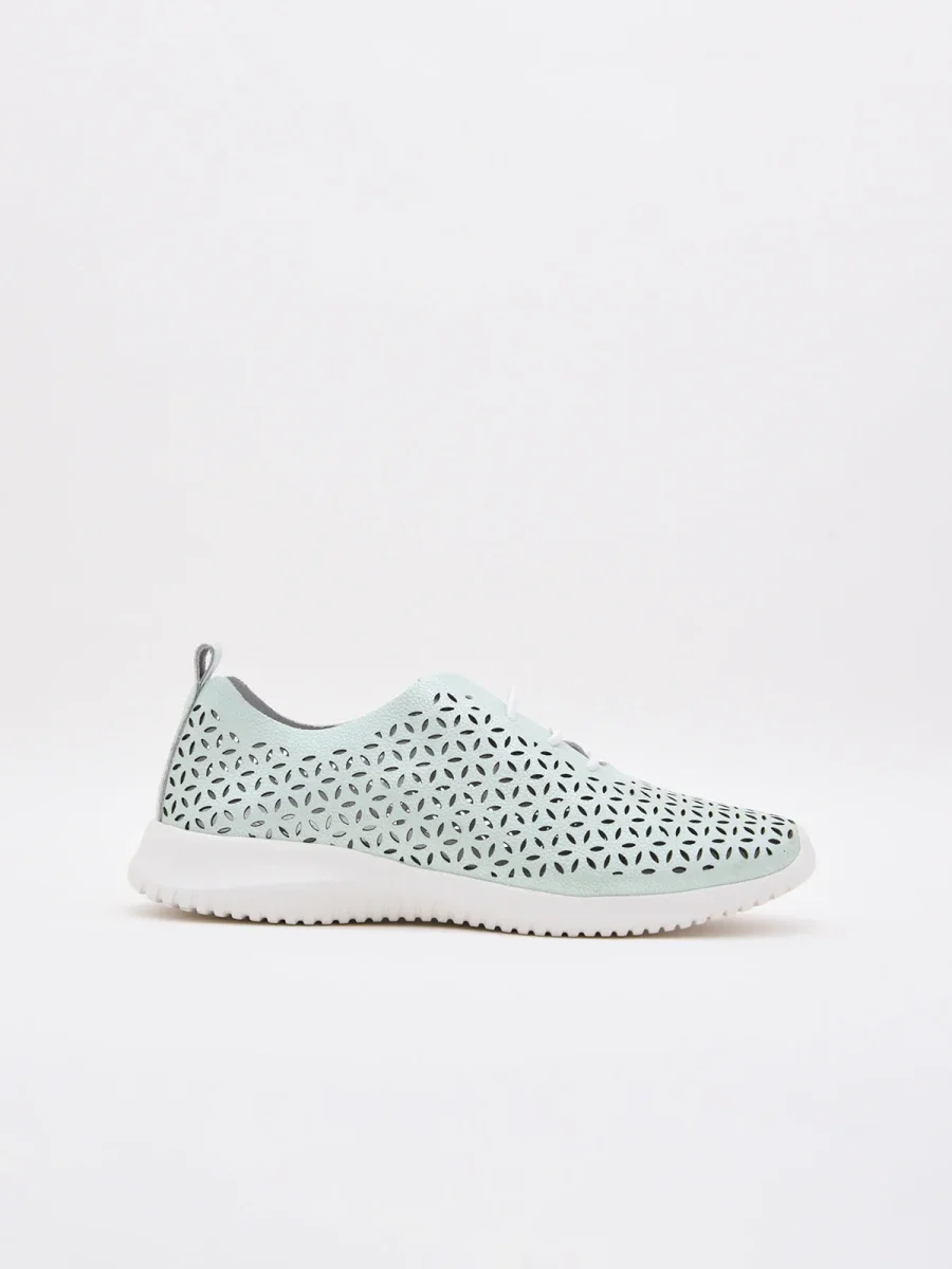 Zapatillas de cuero turquesa - Imagen 2