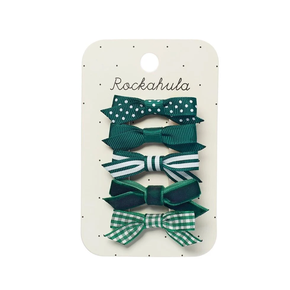 Clips School Bow Verde - Imagen 2