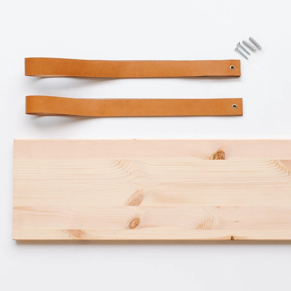 Estantería de madera y cuero - Imagen 9