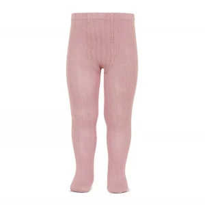 Leotardos canalé Rosa Palo