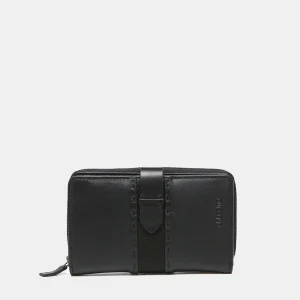 Billetero Abbacino Harris Piel Grande - Negro