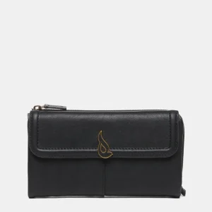 Billetero Abbacino Walker Grande en Piel - Negro