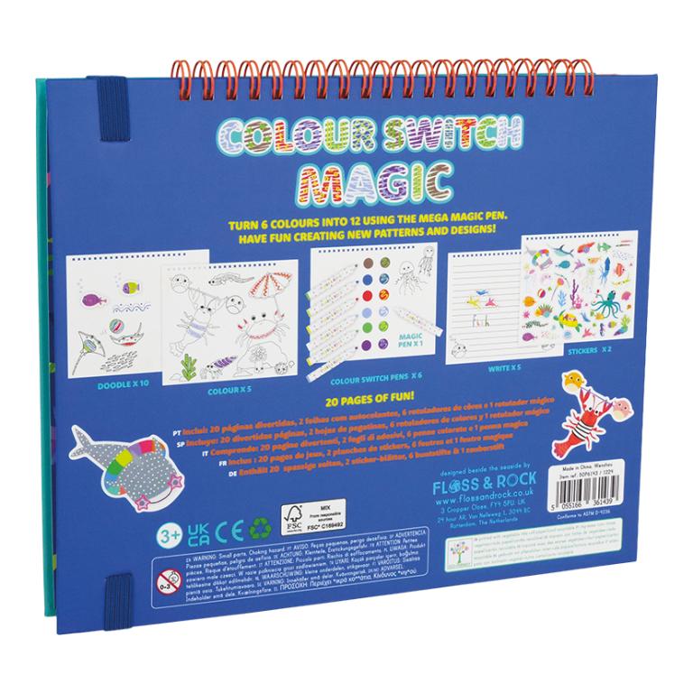 Libro con Bolígrafo Mágico y Pegatinas Océano - Imagen 6