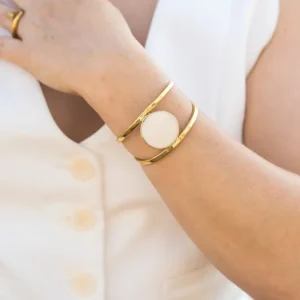 Brazalete Farida Blanco