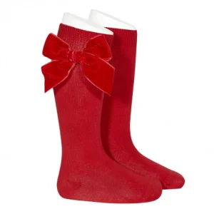 Calcetines altos lazo Rojo