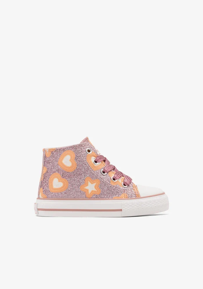 Zapatillas altas Brillo en la Oscuridad Rosas - Imagen 4