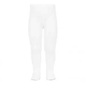 Leotardos punto liso Blanco