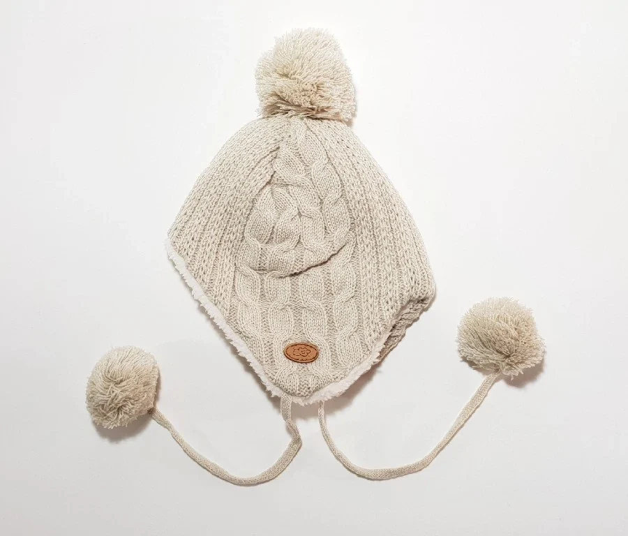 Gorro orejeras beige - Imagen 2