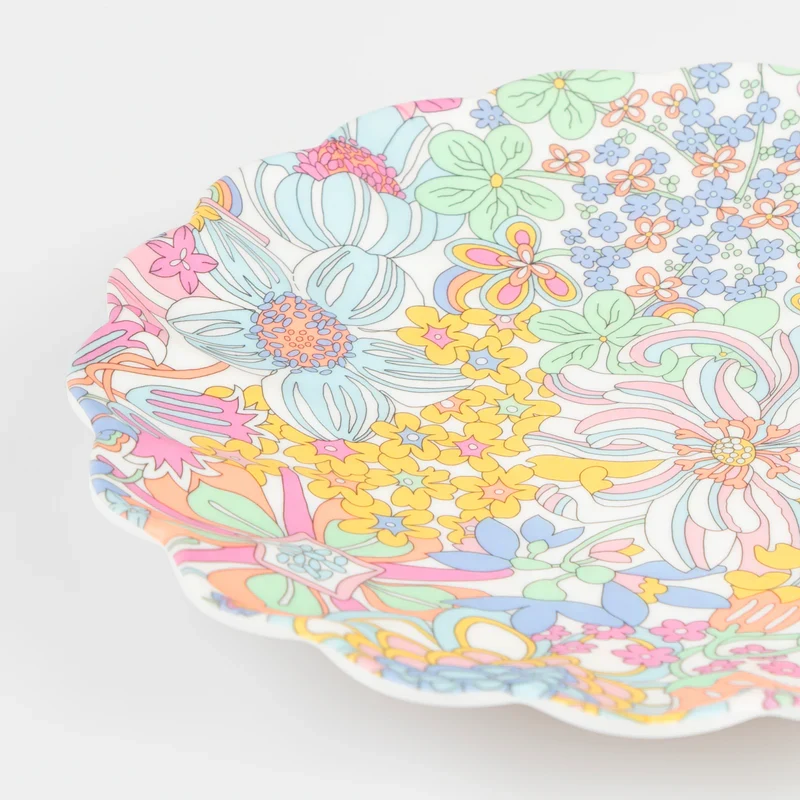Plato Pequeño Liberty Rainbow Garden Melamina - Imagen 3