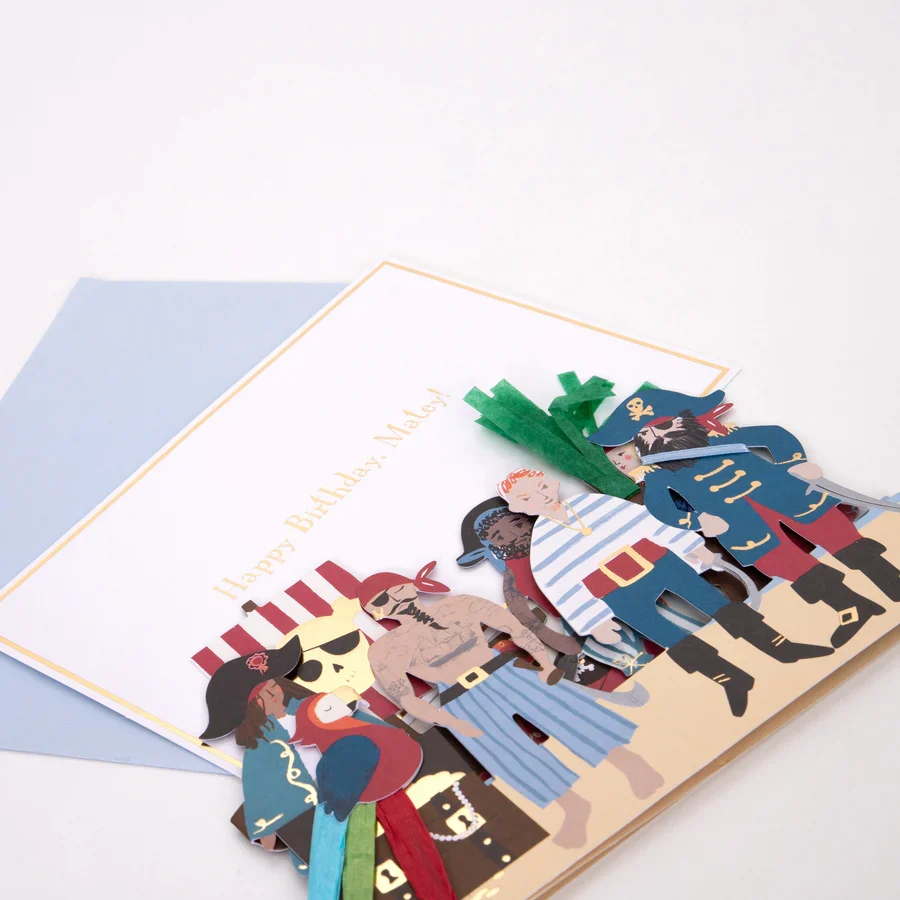 Tarjeta Popup Piratas - Imagen 2