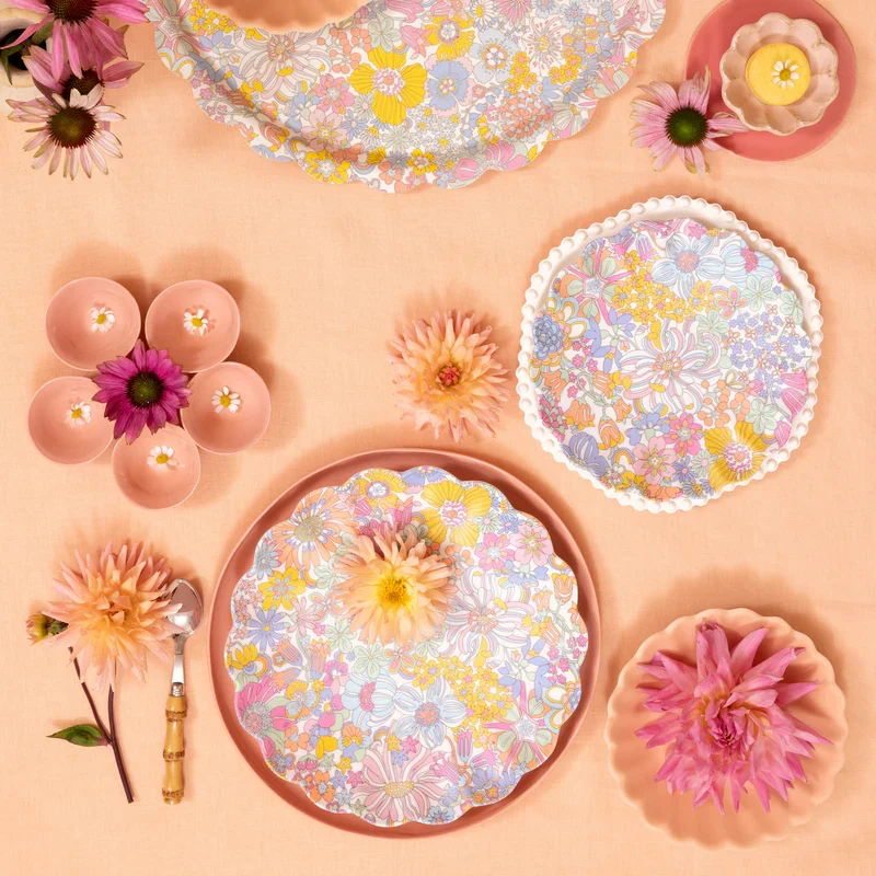 Plato Pequeño Liberty Rainbow Garden Melamina - Imagen 4
