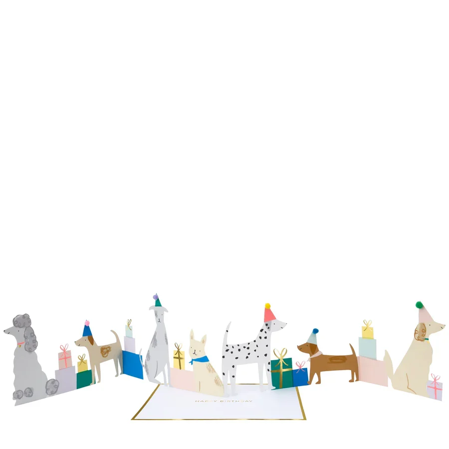 Tarjeta Popup Dog Party - Imagen 3