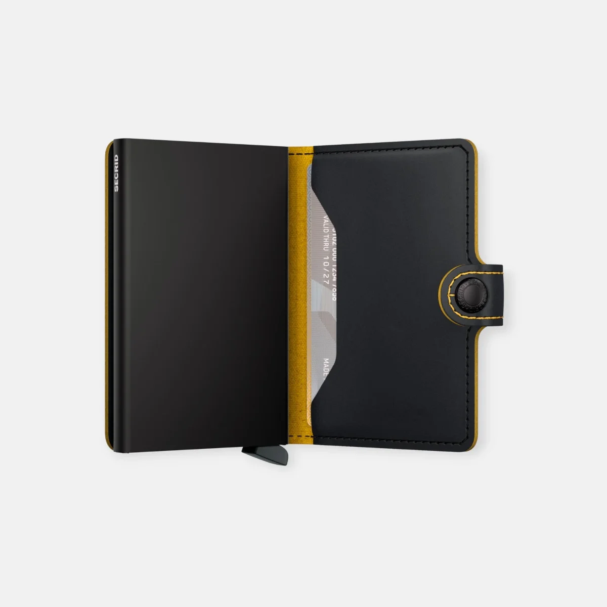 MINIWALLET SECRID MATTE BLACK & OCHRE - Imagen 5