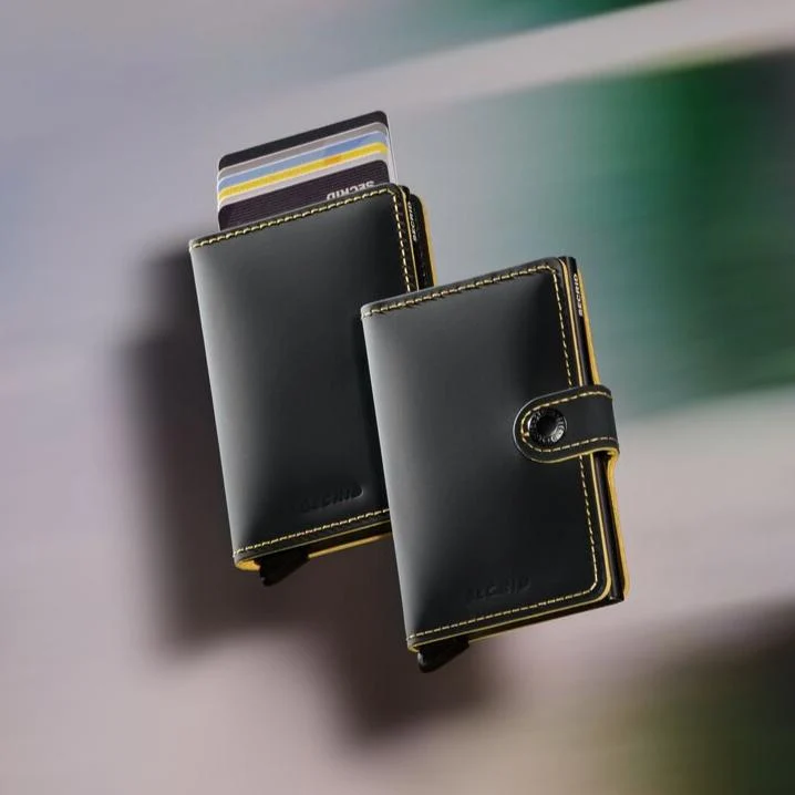 MINIWALLET SECRID MATTE BLACK & OCHRE - Imagen 9