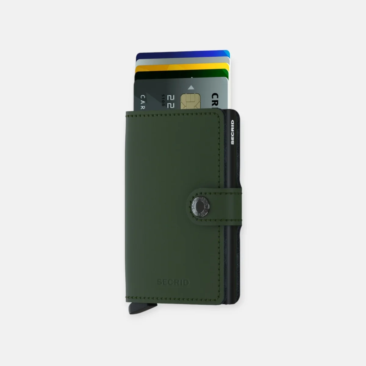MINIWALLET SECRID MATTE GREEN & BLACK - Imagen 3
