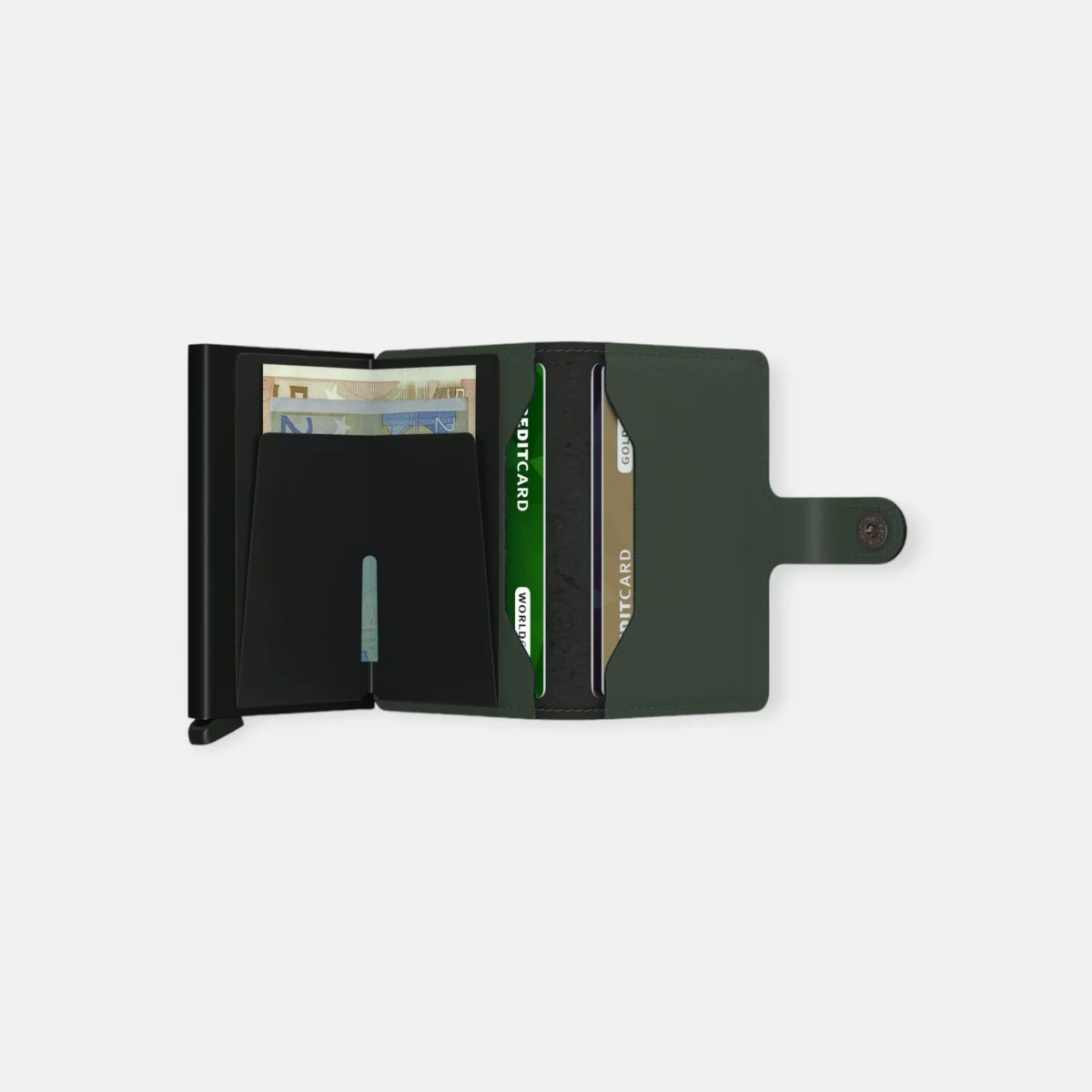 MINIWALLET SECRID MATTE GREEN & BLACK - Imagen 4