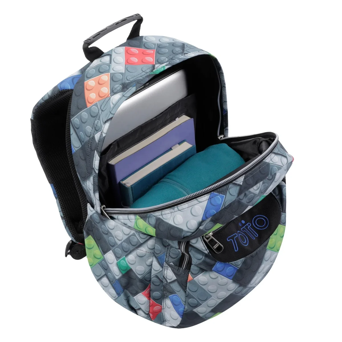 Mochila Totto Acuareles Bloques - 44cm - Imagen 5