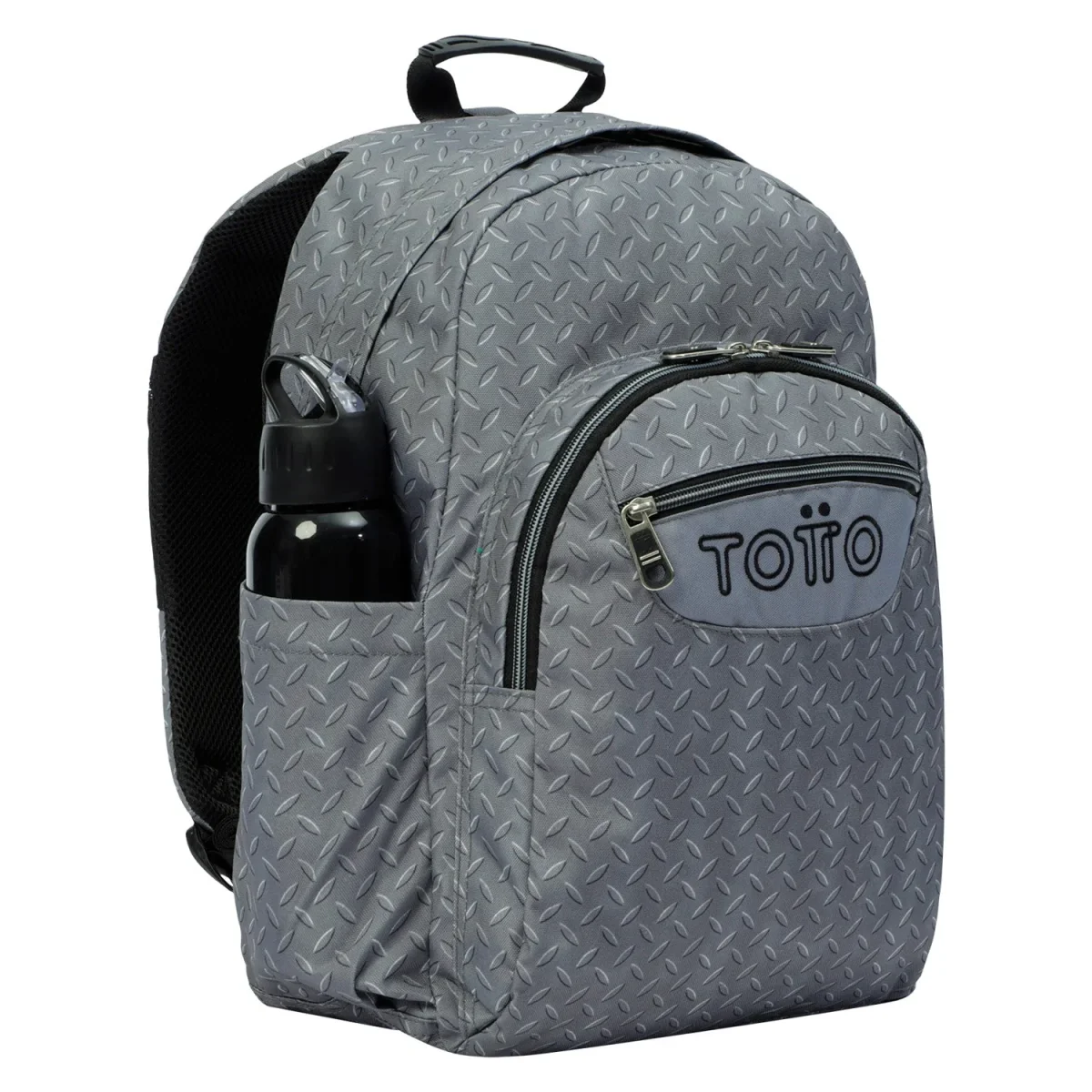 Mochila Totto Acuareles Gris Metálico - 44cm - Imagen 3