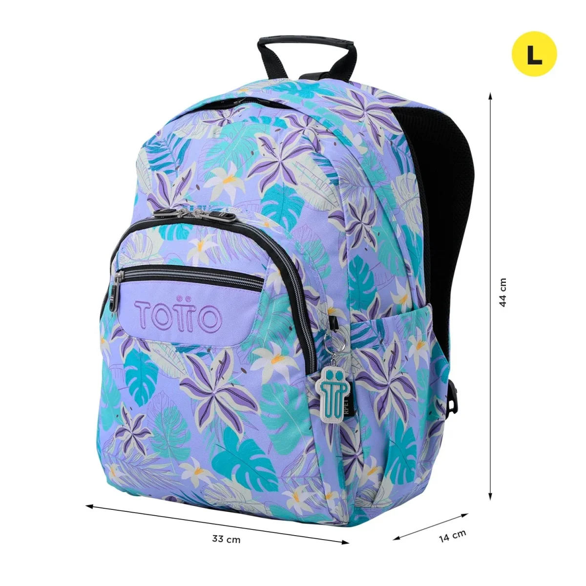 Mochila Totto Acuareles Morado - 44cm - Imagen 5