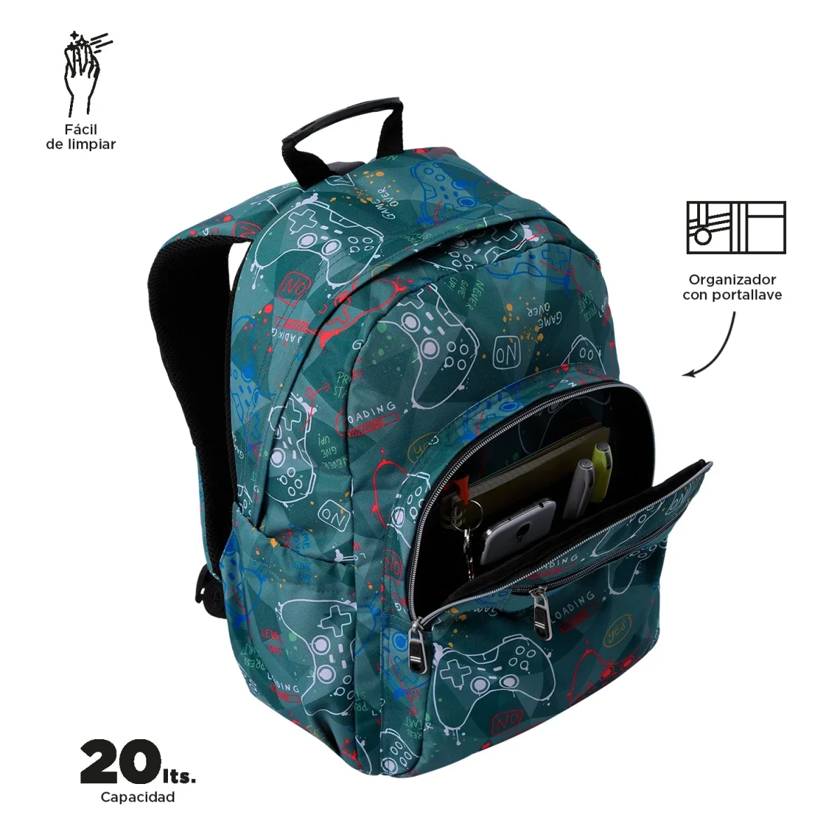 Mochila Totto Acuareles Sticks - 44cm - Imagen 6