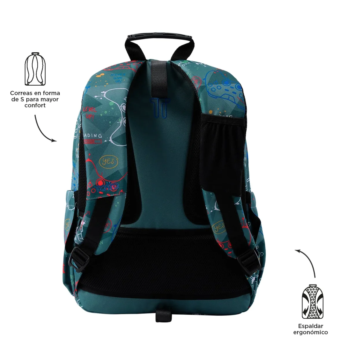 Mochila Totto Acuareles Sticks - 44cm - Imagen 4