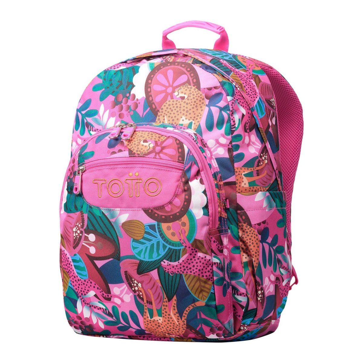 Mochila Totto Acuareles Tropical Jaguar - 44cm - Imagen 7