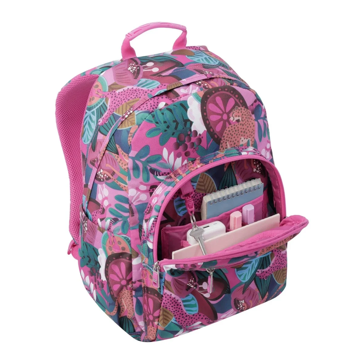 Mochila Totto Acuareles Tropical Jaguar - 44cm - Imagen 4