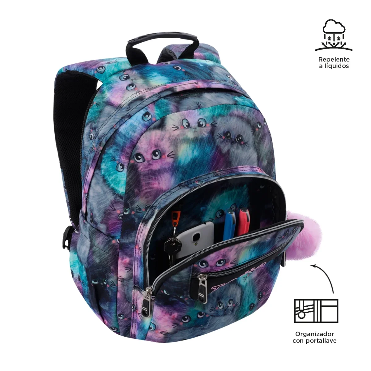 Mochila Totto Gommas Kitten- 39 cm - Imagen 4