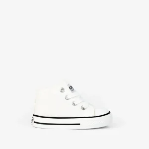 Zapatillas altas de bebé básicas Blanco