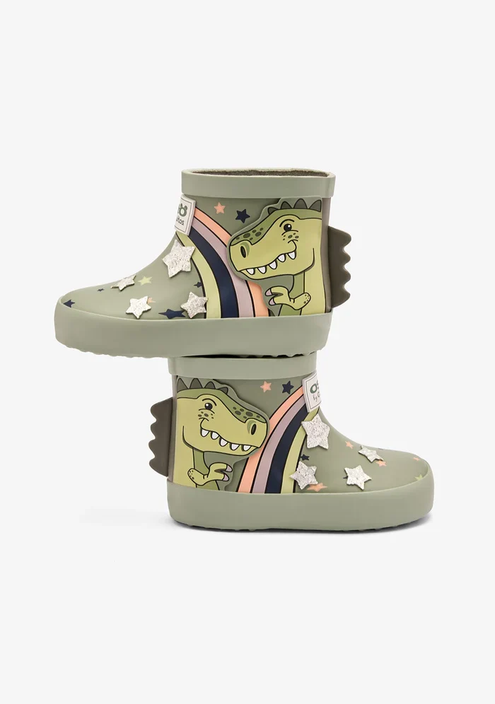 Botas de Lluvia Dinosaurio Khaki - Imagen 5