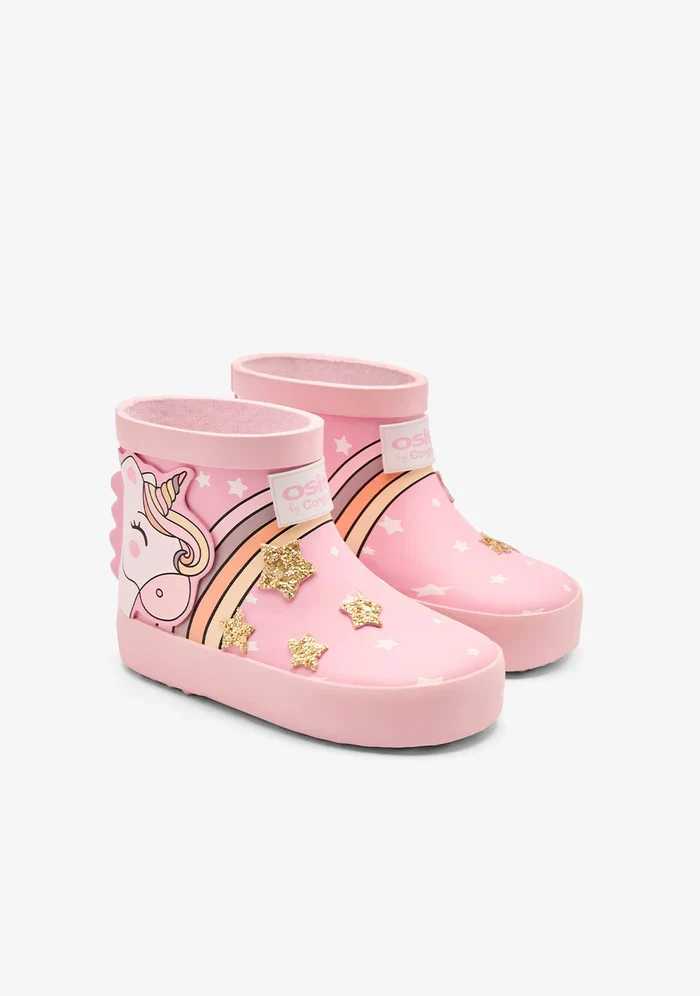 Botas de Lluvia Unicornio Rosas - Imagen 5