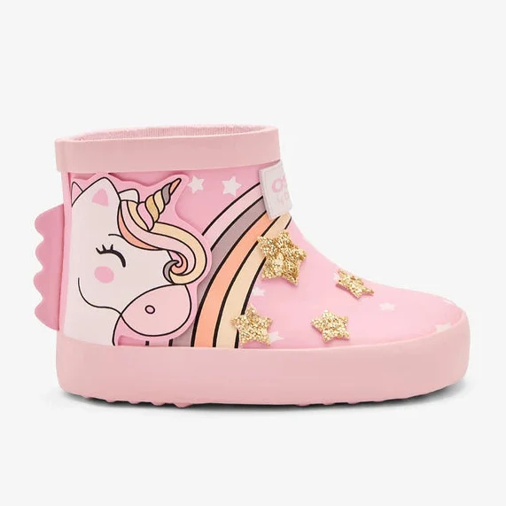 Botas de Lluvia Unicornio Rosas - Imagen 2