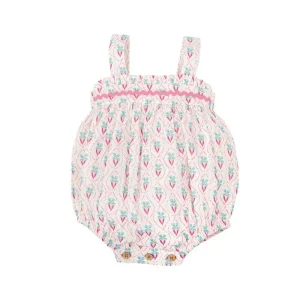 Pelele Tirantes Flores Rosa