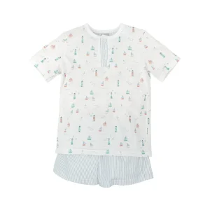 Pijama Niño Veleros Manga Corta